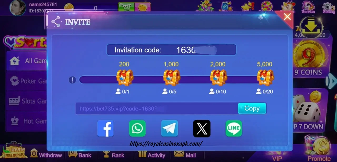 Royal X Casino Game